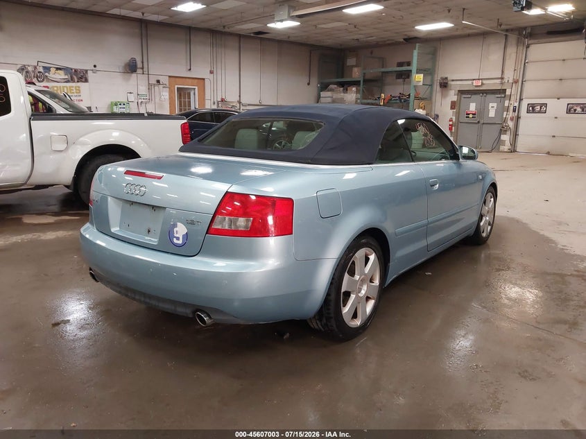 2006 Audi A4 VIN WAUAC48H26K006194 IAAI salvage auction — WATER/FLOOD, Salvage (Maine), sold $275 on 2026-09-05 (photo 4)