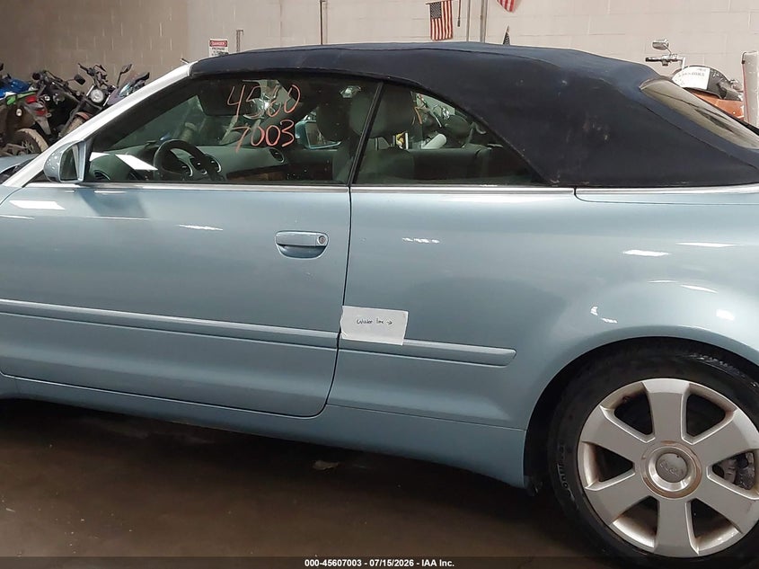 2006 Audi A4 VIN WAUAC48H26K006194 IAAI salvage auction — WATER/FLOOD, Salvage (Maine), sold $275 on 2026-09-05 (photo 6)