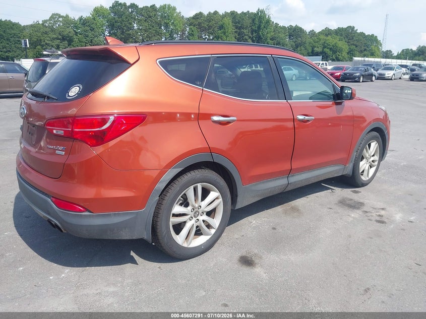 2013 Hyundai Santa fe VIN 5XYZUDLAXDG018951 IAAI salvage auction — NORMAL WEAR, Clear (Texas), sold $700 on 2026-07-29 (photo 4)