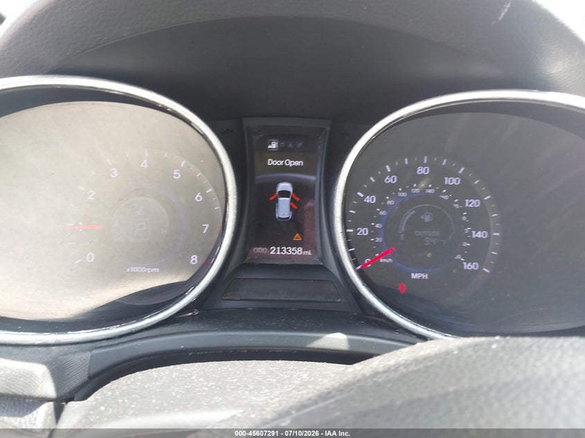 2013 Hyundai Santa fe VIN 5XYZUDLAXDG018951 IAAI salvage auction — NORMAL WEAR, Clear (Texas), sold $700 on 2026-07-29 (photo 7)