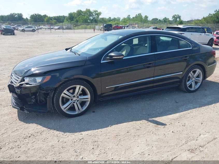 2013 Volkswagen Passat cc VIN WVWBP7AN4DE562077 IAAI salvage auction — LEFT FRONT, Clear (Wisconsin), sold $425 on 2026-07-28 (photo 2)
