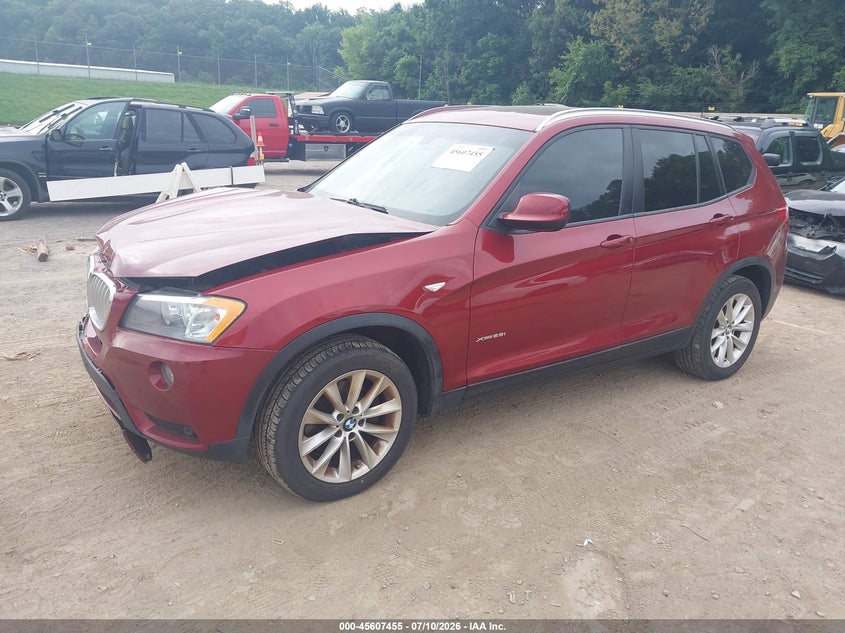 2013 BMW X3 VIN 5UXWX9C51D0D04110 IAAI salvage auction — NORMAL WEAR, Clear (Tennessee), sold $600 on 2026-07-29 (photo 2)