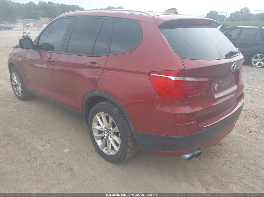 2013 BMW X3 VIN 5UXWX9C51D0D04110 IAAI salvage auction — NORMAL WEAR, Clear (Tennessee), sold $600 on 2026-07-29 (photo 3)