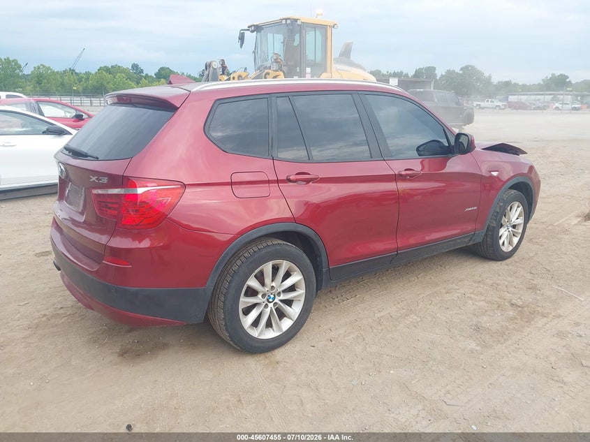 2013 BMW X3 VIN 5UXWX9C51D0D04110 IAAI salvage auction — NORMAL WEAR, Clear (Tennessee), sold $600 on 2026-07-29 (photo 4)