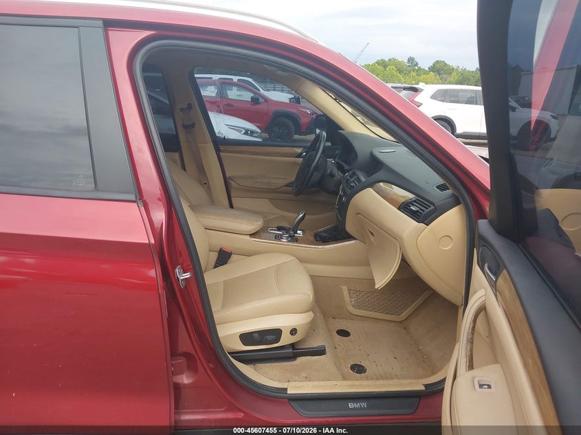 2013 BMW X3 VIN 5UXWX9C51D0D04110 IAAI salvage auction — NORMAL WEAR, Clear (Tennessee), sold $600 on 2026-07-29 (photo 5)