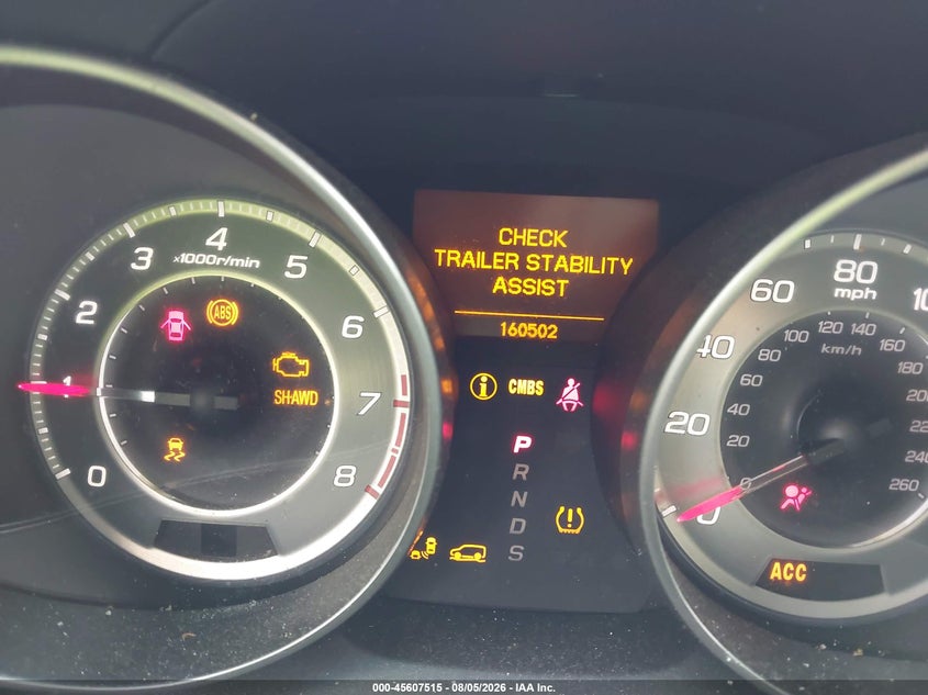 2012 Acura Mdx VIN 2HNYD2H80CH508038 IAAI salvage auction — LEFT FRONT, Wait Title, sold $1,650 on 2026-09-11 (photo 7)
