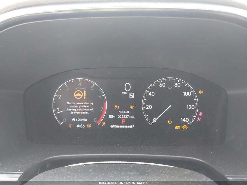 2026 Honda Cr-v VIN 7FARS4H43TE001251 IAAI salvage auction — REAR END, Salvage Title, sold $14,100 on 2026-07-29 (photo 7)
