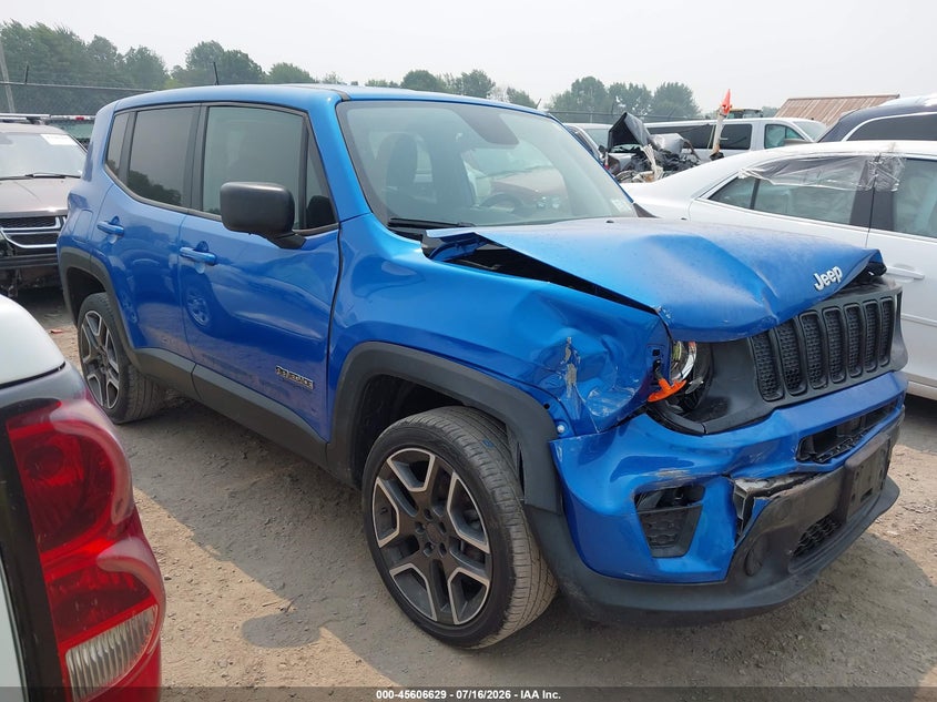 2020 Jeep Renegade VIN ZACNJBAB7LPL87785 IAAI salvage auction — FRONT END, Mv-907A (New York), sold $1,550 on 2026-08-13 (photo 1)