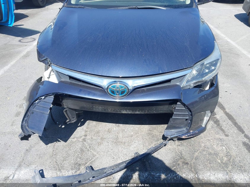 2018 Toyota Avalon VIN 4T1BD1EB8JU063866 IAAI salvage auction — FRONT END, Salvage (California), sold $7,050 on 2026-08-13 (photo 6)