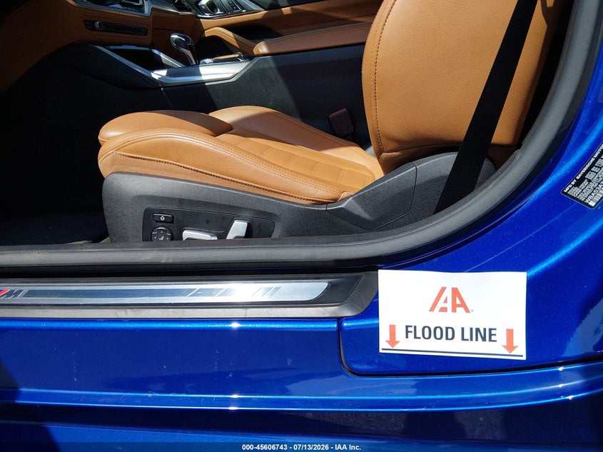 2021 BMW 4er VIN WBA53AT06MCH19482 IAAI salvage auction — WATER/FLOOD, Salvage (Idaho), sold $20,250 on 2026-08-24 (photo 6)
