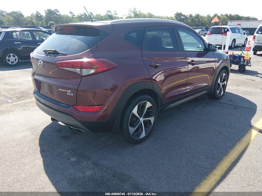 2016 Hyundai Tucson VIN KM8J3CA23GU080647 IAAI salvage auction — NORMAL WEAR, Repossession Paperwork (South Carolina), sold $1,900 on 2026-07-22 (photo 4)