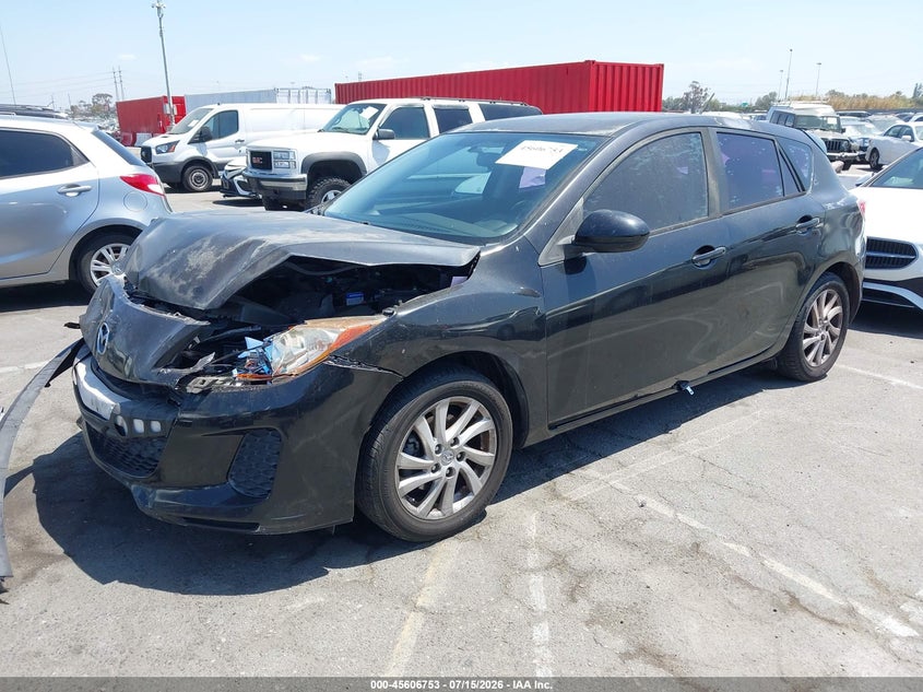 2012 Mazda 3 VIN JM1BL1L86C1610457 IAAI salvage auction — FRONT END, Salvage (California), sold $650 on 2026-07-30 (photo 2)
