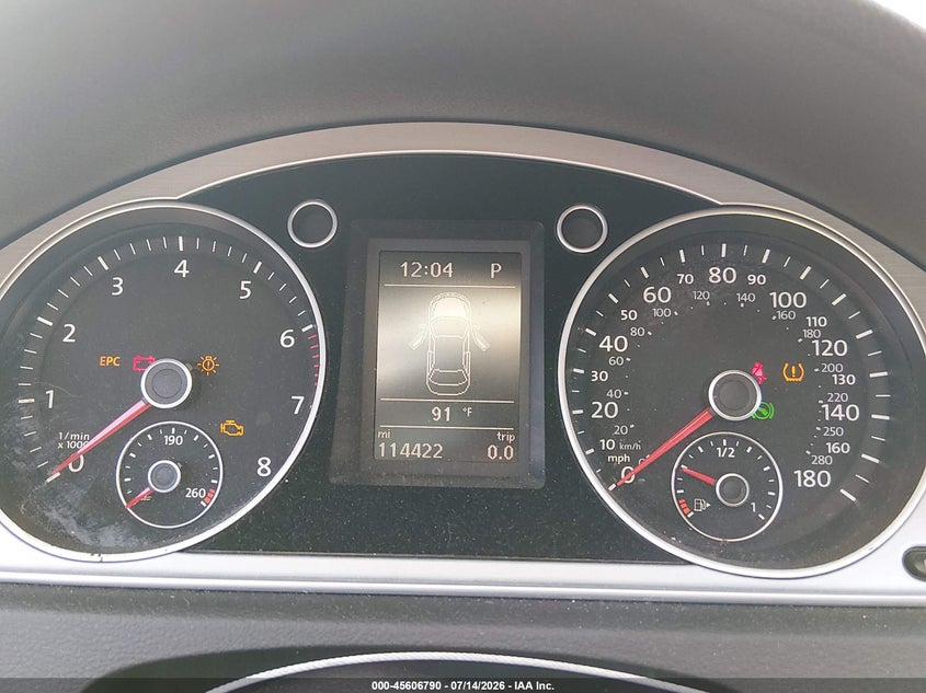 2015 Volkswagen Passat cc VIN WVWBN7AN9FE819775 IAAI salvage auction — NORMAL WEAR, Clear (Florida), sold $350 on 2026-07-24 (photo 7)