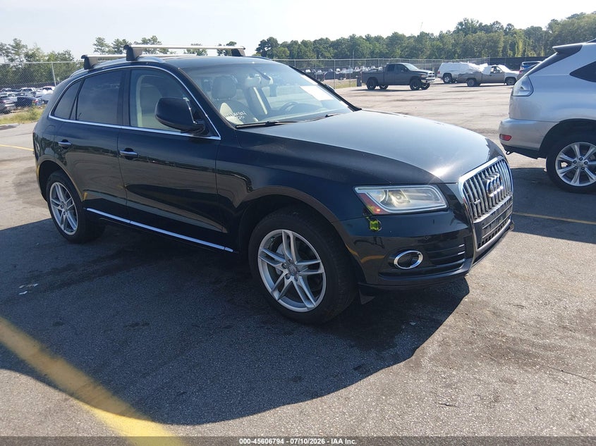 2015 Audi Q5 VIN WA1LFAFP2FA088777 IAAI salvage auction — NORMAL WEAR, Repossession Paperwork (North Carolina), sold $2,050 on 2026-07-22 (photo 1)