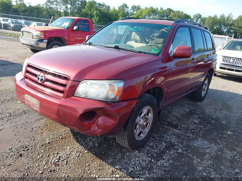 2005 Toyota Highlander VIN JTEGD21AX50121305 IAAI salvage auction — NORMAL WEAR, Clear (Virginia), sold $1,050 on 2026-07-24 (photo 2)