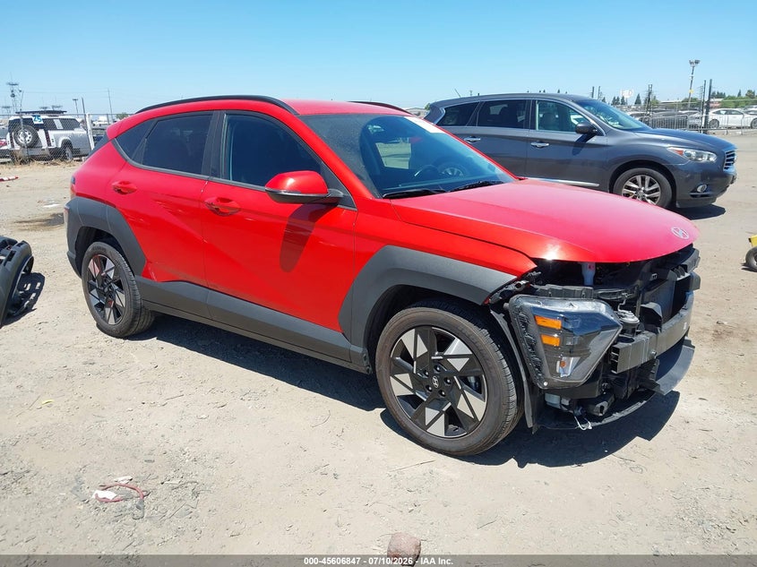 2024 Hyundai Kona VIN KM8HB3AB1RU184669 IAAI salvage auction — LEFT FRONT, Enterprise Vehicles Clear Only (California), sold $10,700 on 2026-07-15 (photo 1)