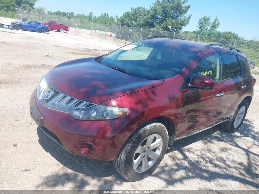 2009 Nissan Murano VIN JN8AZ18W19W121496 IAAI salvage auction — RIGHT FRONT, Clear (Wisconsin), sold $25 on 2026-07-21 (photo 2)