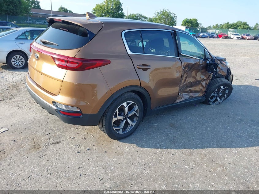 2020 Kia Sportage VIN KNDPMCAC1L7632613 IAAI salvage auction — RIGHT SIDE, Salvage (Pennsylvania), sold $2,650 on 2026-07-31 (photo 4)