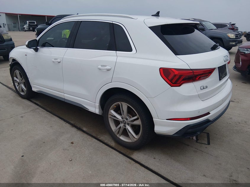 2020 Audi Q3 VIN WA1DECF30L1006136 IAAI salvage auction — FRONT END, Original (Texas), sold $9,850 on 2026-08-16 (photo 3)