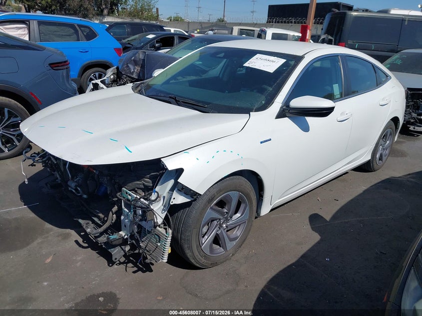 2020 Honda Insight VIN 19XZE4F59LE013926 IAAI salvage auction — FRONT END, Salvage Title, sold $2,800 on 2026-07-25 (photo 2)