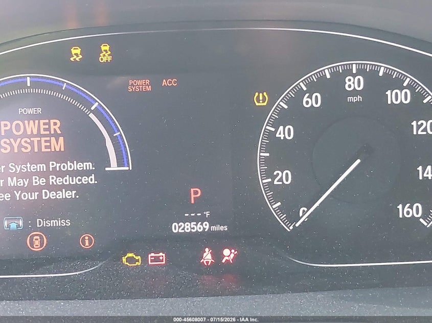 2020 Honda Insight VIN 19XZE4F59LE013926 IAAI salvage auction — FRONT END, Salvage Title, sold $2,800 on 2026-07-25 (photo 7)