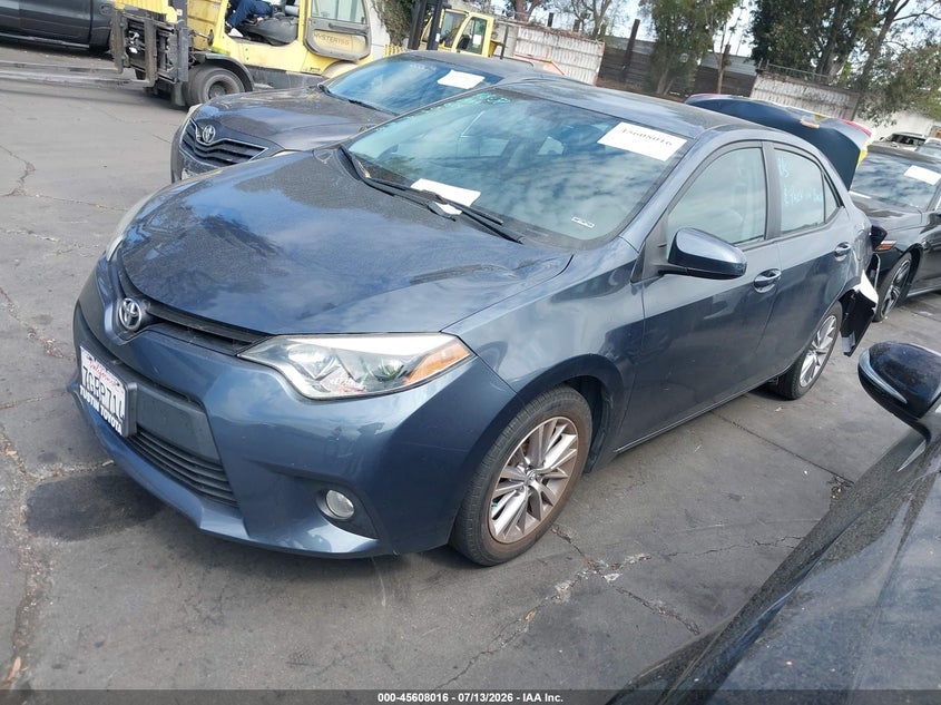 2014 Toyota Corolla VIN 5YFBURHE8EP147746 IAAI salvage auction — REAR END, Salvage Certificate (California), sold $2,550 on 2026-07-22 (photo 2)
