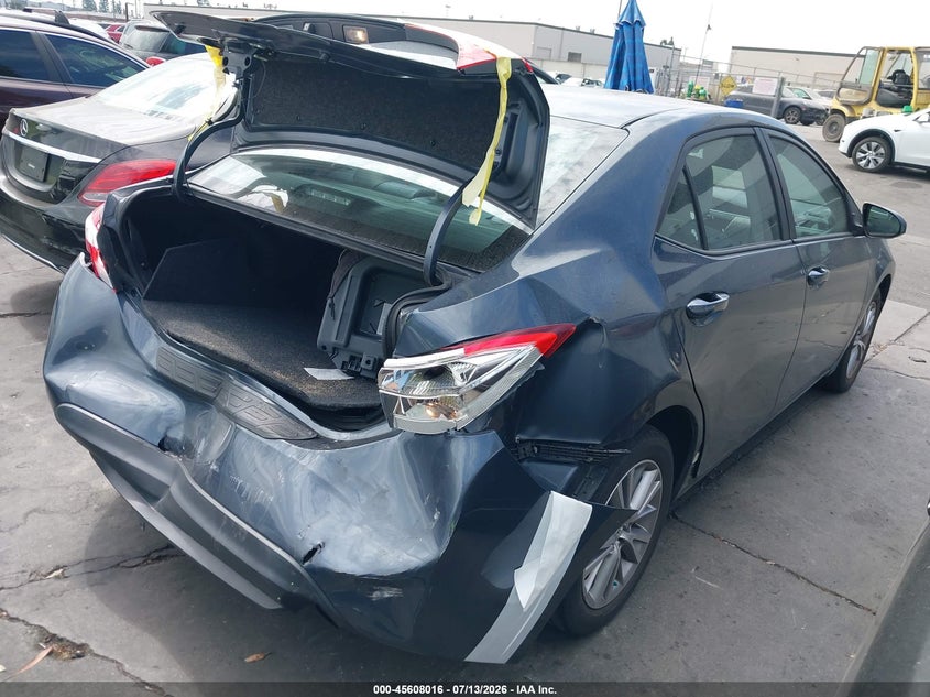 2014 Toyota Corolla VIN 5YFBURHE8EP147746 IAAI salvage auction — REAR END, Salvage Certificate (California), sold $2,550 on 2026-07-22 (photo 4)