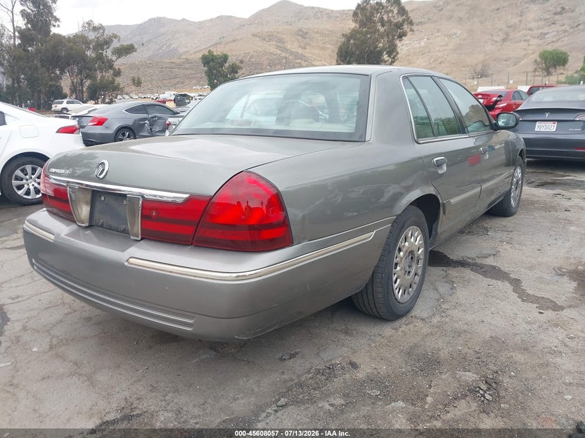 2003 Mercury Grand marquis VIN 2MEFM74W73X662023 IAAI salvage auction — NORMAL WEAR, Clear - Dealer Only (California), sold $25 on 2026-07-21 (photo 4)