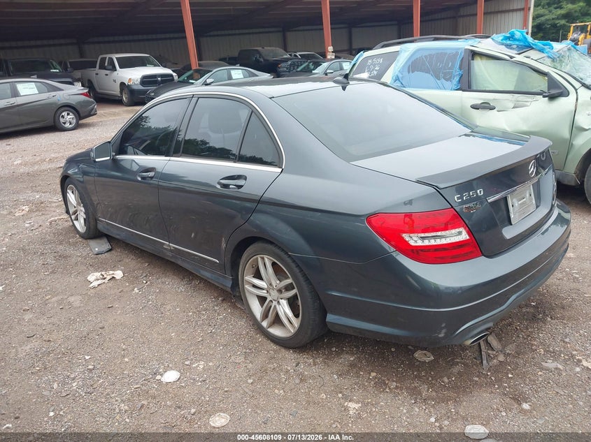 2013 Mercedes-benz C-klasse VIN WDDGF4HB4DR247426 IAAI salvage auction — NO DAMAGE, Clear (Alabama), sold $25 on 2026-07-22 (photo 3)