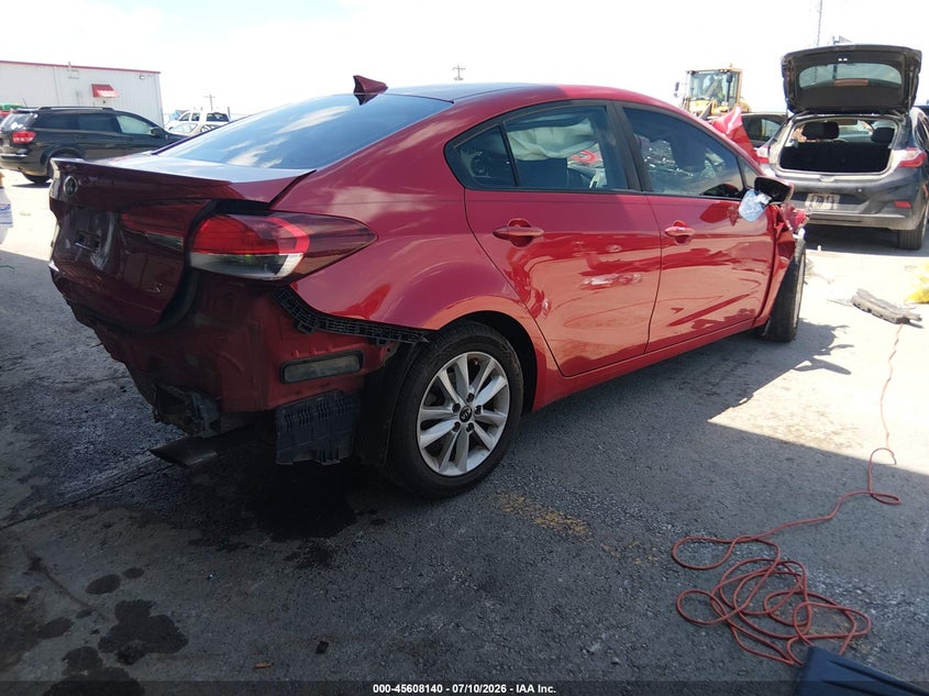 2017 Kia Forte VIN 3KPFL4A73HE127445 IAAI salvage auction — FRONT & REAR, Salvage Title, sold $450 on 2026-08-27 (photo 4)