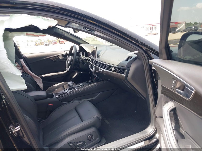 2018 Audi S4 VIN WAUB4BF42JA111676 IAAI salvage auction — LEFT SIDE, Salvage Title, sold $8,300 on 2026-08-13 (photo 5)