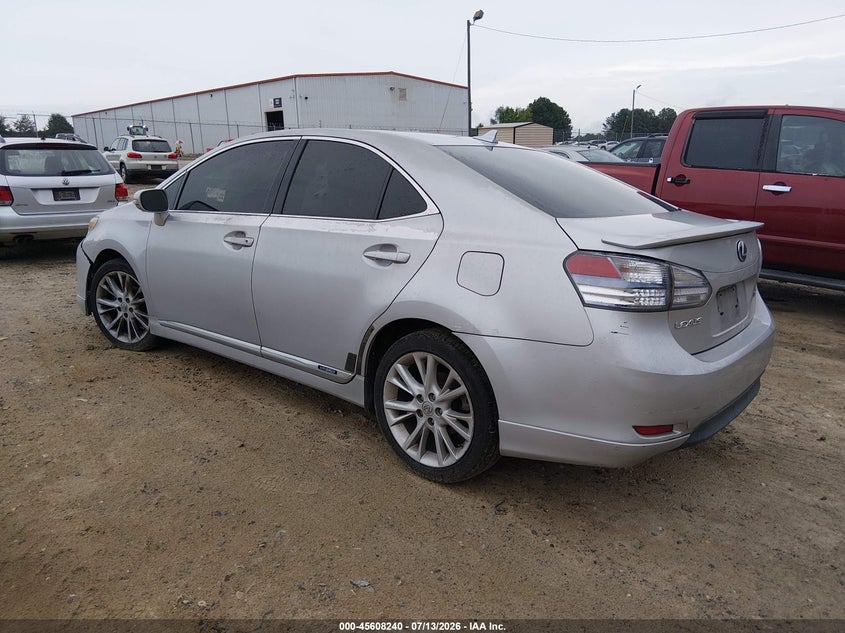 2010 Lexus Hs 250h VIN JTHBB1BAXA2006682 IAAI salvage auction — FRONT END, Clear (Georgia), sold $750 on 2026-07-30 (photo 3)