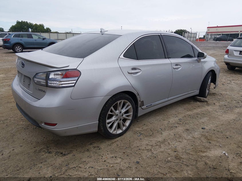 2010 Lexus Hs 250h VIN JTHBB1BAXA2006682 IAAI salvage auction — FRONT END, Clear (Georgia), sold $750 on 2026-07-30 (photo 4)