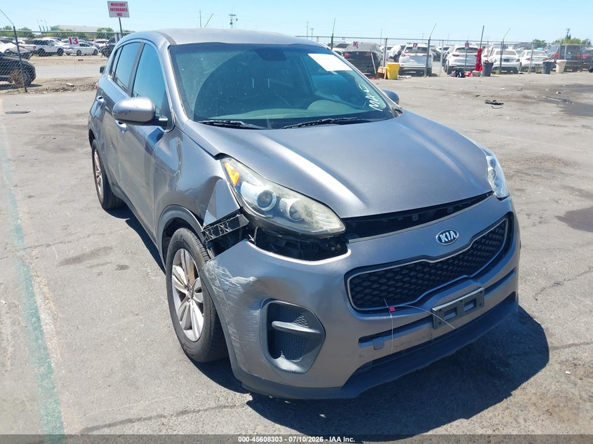 2018 Kia Sportage VIN KNDPM3AC4J7423864 IAAI salvage auction — RIGHT SIDE, Salvage Title, sold $2,100 on 2026-07-29 (photo 1)