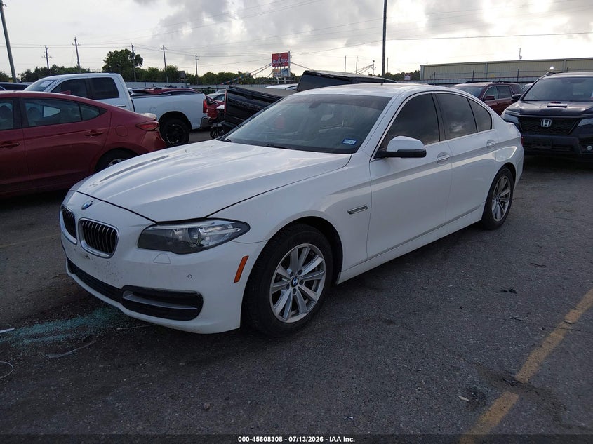 2014 BMW 5er VIN WBA5A5C52ED500259 IAAI salvage auction — RIGHT SIDE, Salvage Title, sold $1,500 on 2026-08-12 (photo 2)