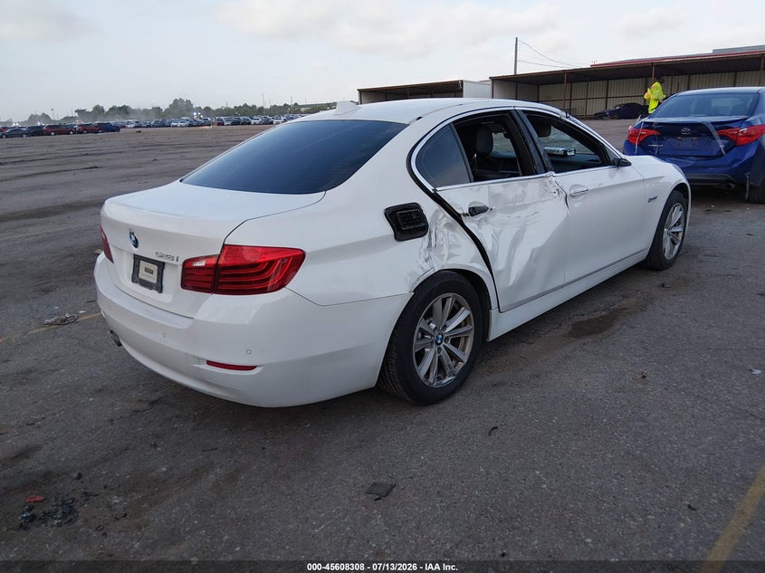 2014 BMW 5er VIN WBA5A5C52ED500259 IAAI salvage auction — RIGHT SIDE, Salvage Title, sold $1,500 on 2026-08-12 (photo 4)