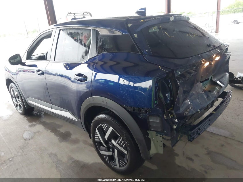 2025 Nissan Kicks VIN 3N8AP6CA0SL371564 IAAI salvage auction — REAR END, Salvage Title, sold $5,100 on 2026-08-21 (photo 3)