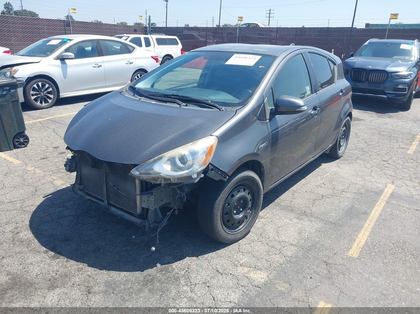 2015 Toyota Prius c VIN JTDKDTB35F1108493 IAAI salvage auction — FRONT & REAR, Salvage (California), sold $200 on 2026-07-29 (photo 2)