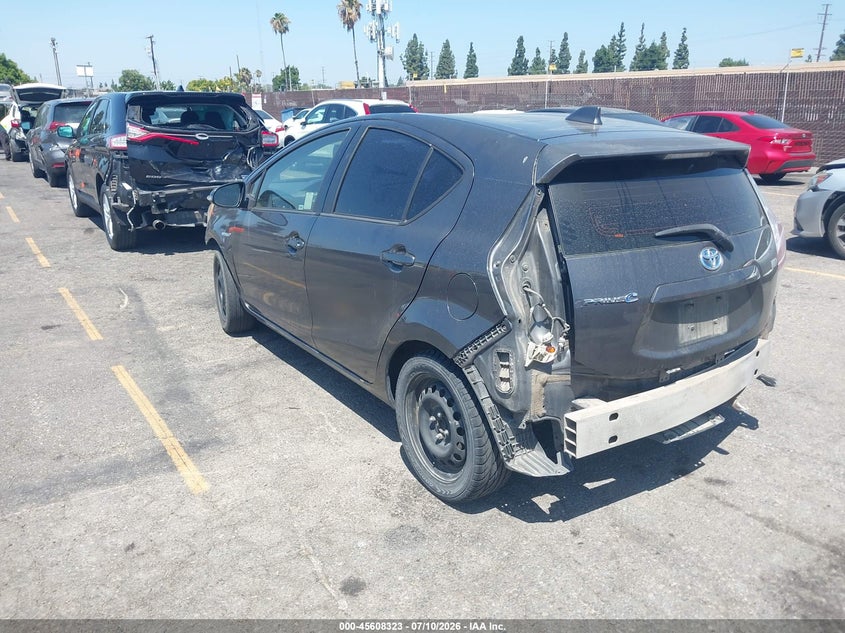 2015 Toyota Prius c VIN JTDKDTB35F1108493 IAAI salvage auction — FRONT & REAR, Salvage (California), sold $200 on 2026-07-29 (photo 3)