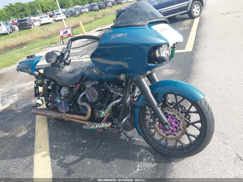 2021 Harley-davidson Road glide VIN 1HD1KTP14MB669217 IAAI salvage auction — REAR END, Wait Title, sold $4,750 on 2026-09-10 (photo 1)