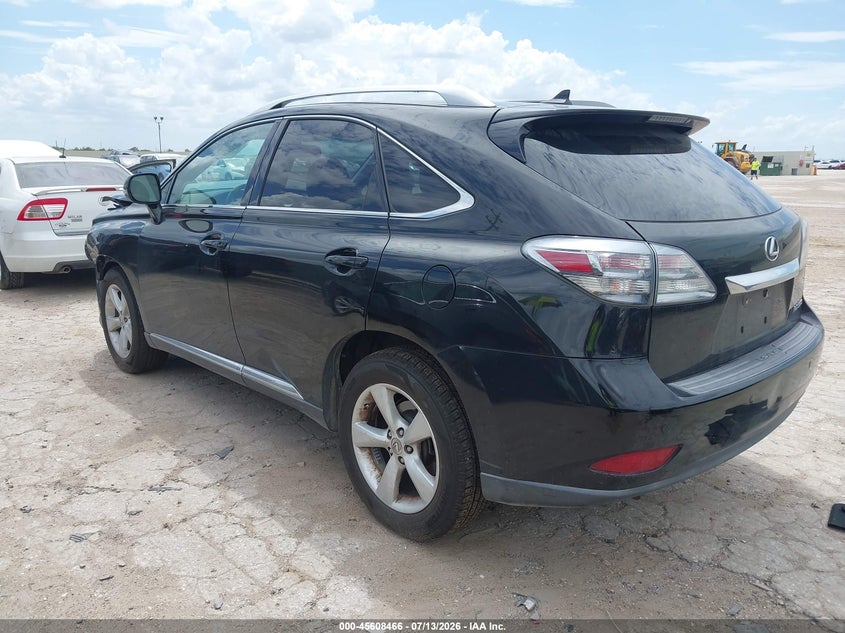 2012 Lexus Rx VIN 2T2BK1BA1CC153734 IAAI salvage auction — FRONT END, Original (Texas), sold $5,350 on 2026-10-05 (photo 3)