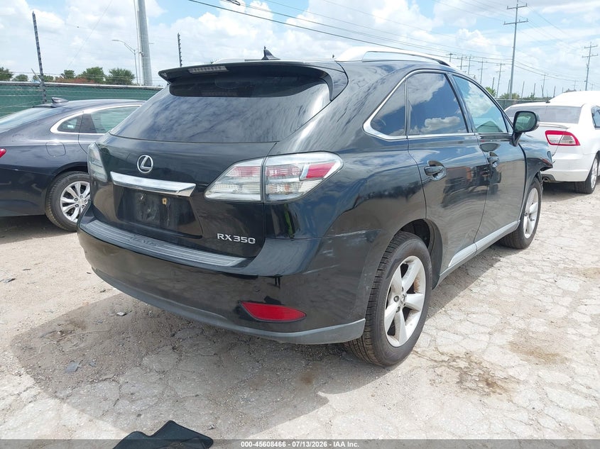 2012 Lexus Rx VIN 2T2BK1BA1CC153734 IAAI salvage auction — FRONT END, Original (Texas), sold $5,350 on 2026-10-05 (photo 4)