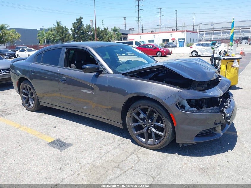 2023 Dodge Charger VIN 2C3CDXBG1PH566019 IAAI salvage auction — FRONT END, Salvage Title, sold $3,700 on 2026-07-29 (photo 1)