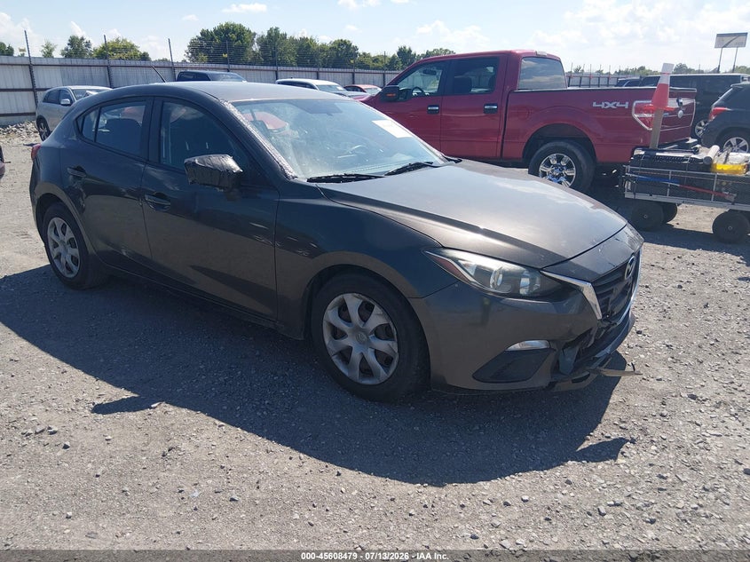 2015 Mazda 3 VIN JM1BM1K79F1245220 IAAI salvage auction — NORMAL WEAR, Salvage (Arkansas), sold $900 on 2026-07-22 (photo 1)
