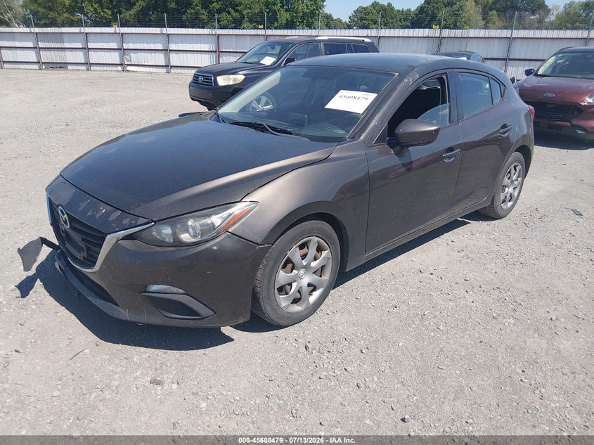 2015 Mazda 3 VIN JM1BM1K79F1245220 IAAI salvage auction — NORMAL WEAR, Salvage (Arkansas), sold $900 on 2026-07-22 (photo 2)