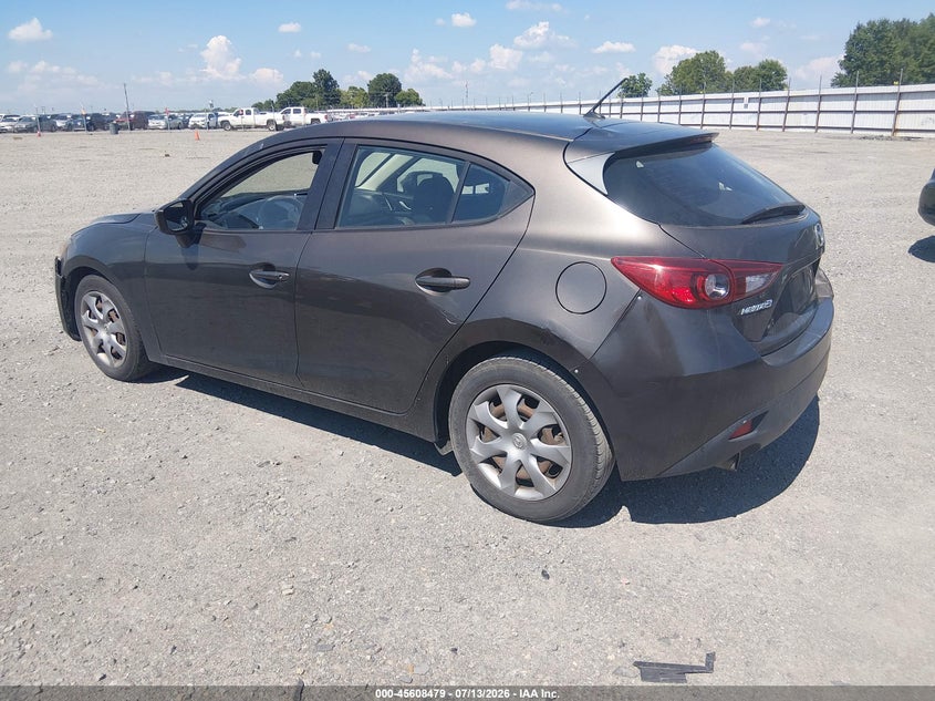 2015 Mazda 3 VIN JM1BM1K79F1245220 IAAI salvage auction — NORMAL WEAR, Salvage (Arkansas), sold $900 on 2026-07-22 (photo 3)