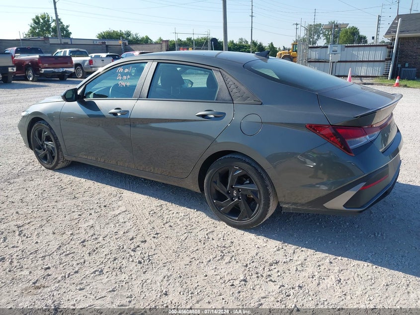 2026 Hyundai Elantra VIN KMHLM4DG6TU121057 IAAI salvage auction — RIGHT FRONT, Enterprise Vehicles Clear Only (Illinois), sold $11,600 on 2026-07-29 (photo 3)