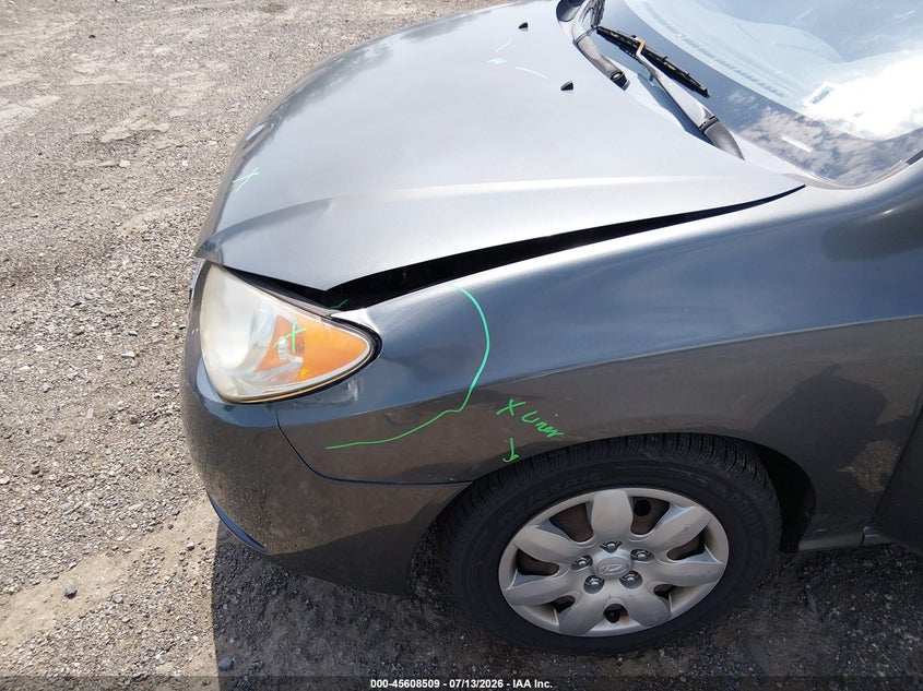 2008 Hyundai Elantra VIN KMHDU46D18U519856 IAAI salvage auction — FRONT END, Salvage (Pennsylvania), sold $525 on 2026-07-31 (photo 6)