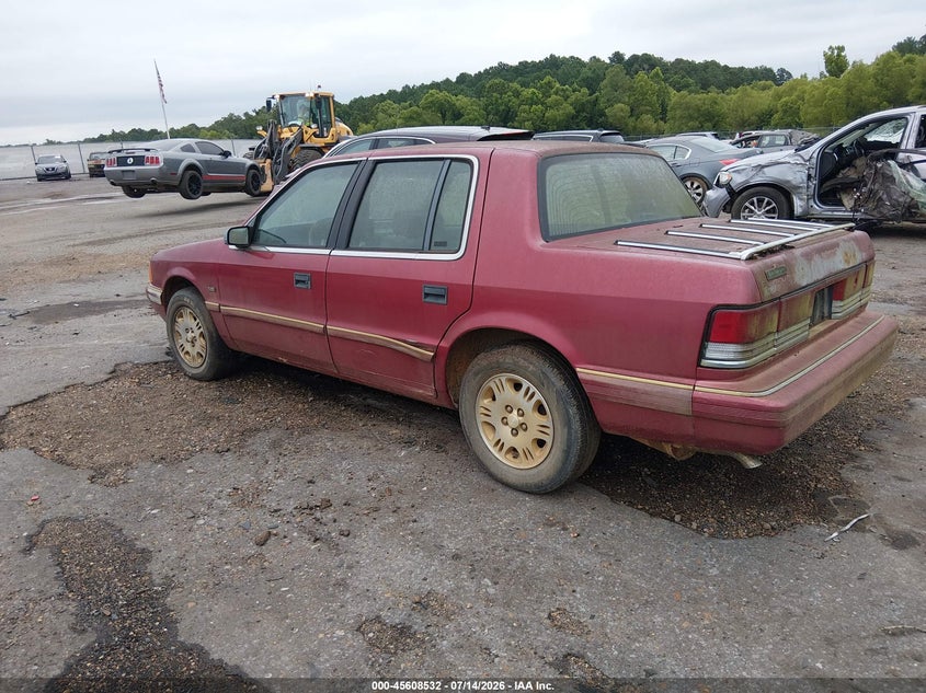 1995 Plymouth Acclaim VIN 1P3AA4638SF574792 IAAI salvage auction — NORMAL WEAR, Clear (Mississippi), sold $50 on 2026-07-22 (photo 3)