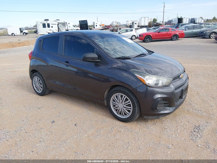 2016 Chevrolet Spark VIN KL8CB6SA7GC627683 IAAI salvage auction — LEFT REAR, Original (Texas), sold $1,625 on 2026-07-24 (photo 1)